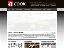 Tablet Screenshot of lorencook.com